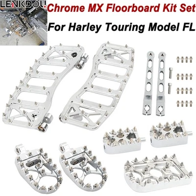 For Harley Touring Mx Floorboards Cvo Road Glide Gear Brake Shifter Levers Pegs — 第 1/4 张图片