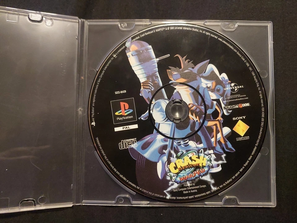 Crash Bandicoot 3 Warped PS1 PlayStation 1 PAL Disc Only Black Label - Image 1 of 1