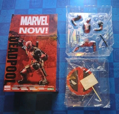 Kotobukiya Дэдпул Marvel Now! Artfx + предварительно окрашенный модель набор 1/10 открытая коробка изящный! - Изображение 1 из 4
