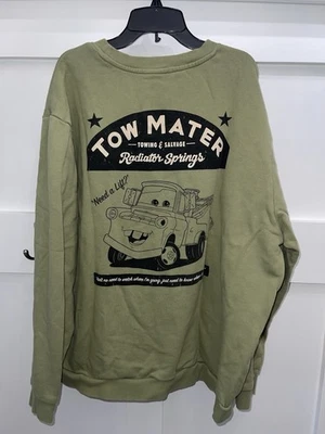 Disney Parks Pixar Cars Tow Mater Sudadera Verde Grande Radiador Muelles Foto 1 de 4