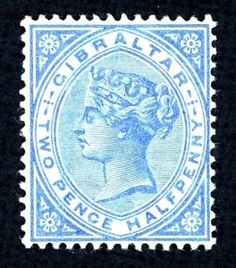 Francobollo Gibilterra, Scott # 14 come nuovo VLH - Foto 1 di 2