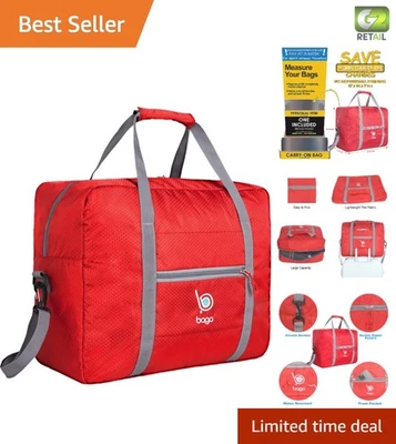 Lightweight Red Duffle Bag 17x14x7 - Perfect for Weekend Getaways or Air Travel - Image 1 of 4