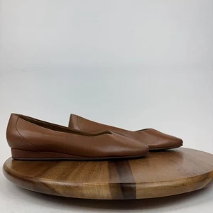 Ballerine donna nuove Softwalk Vellore pelle marrone punta quadrata zeppa taglia 12 WW NUOVE SENZA SCATOLA - Foto 1 di 9