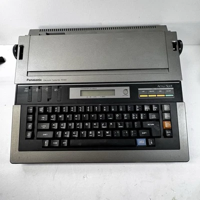 Máquina de escribir electrónica Panasonic pantalla LCD KX-R340 probada de colección Foto 1 de 4