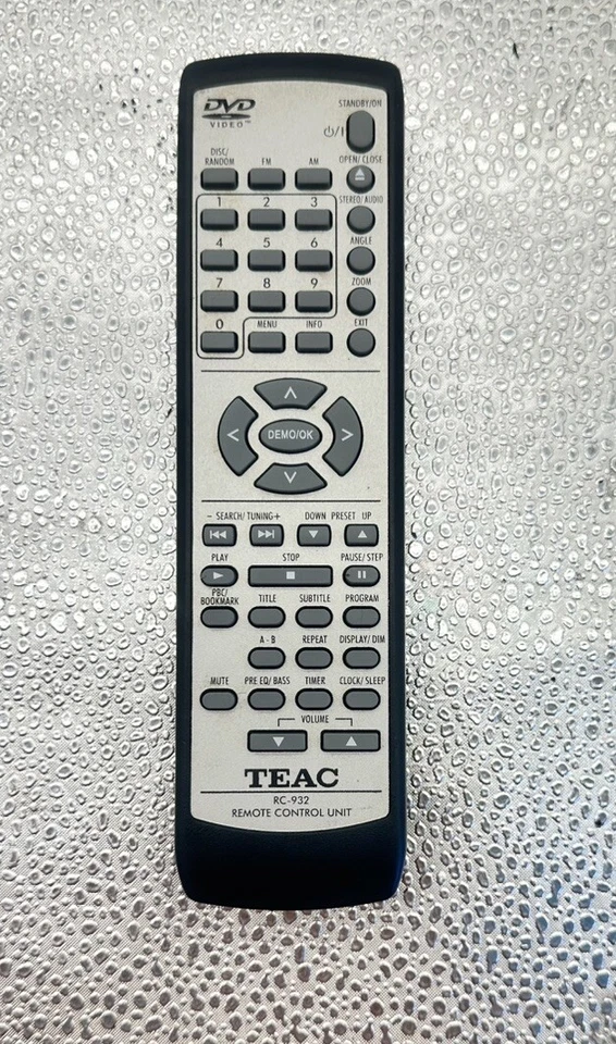 Teac RC-932 Remote Control In Good Condition 8359 - Image 1 of 3