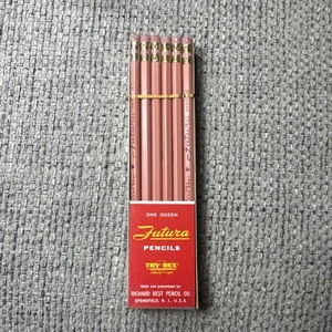 Vintage FUTURA No. 339 Pencils #3 Hard, TRY REX Sealed 12 Pack RICHARD BEST - Picture 1 of 6