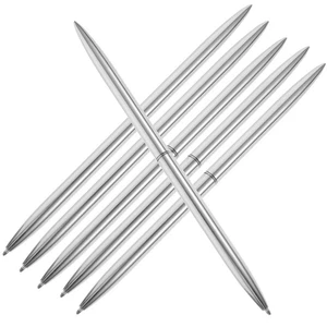  6 Pcs Fine Point Smooth Writing Pens Office Refillable Ballpoint - Picture 1 of 12
