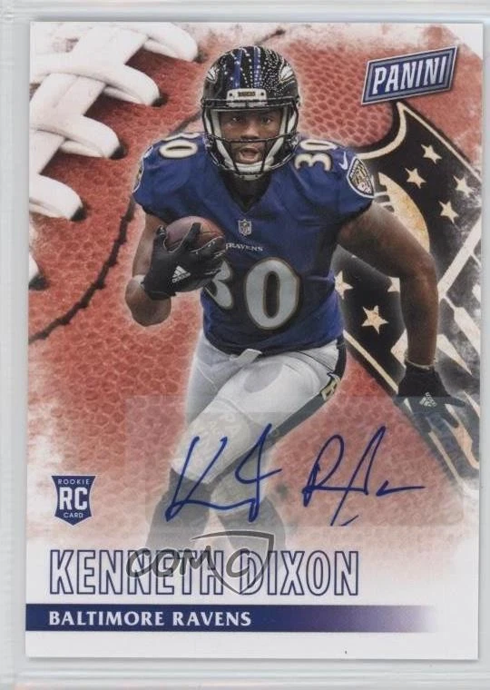2016 Panini Black Friday Football Rookies Auto Kenneth Dixon #66 Rookie Auto RC - Image 1 of 2