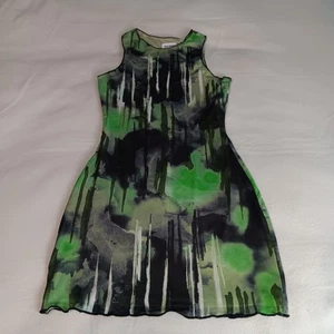 Mini Abito Super Down Revolve Diane Tank Sexy Cyber Bodycon Maglia aderente Taglia Small - Foto 1 di 11
