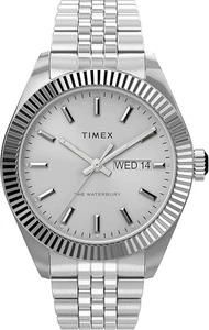 Montre homme Timex Legacy Day-Date 41 mm ton argent - Photo 1/4