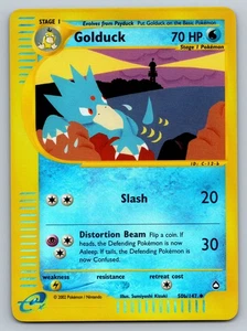 Pokemon Golduck 50b/147 Reverse Holo 2003 Aquapolis E Reader Series LP - Picture 1 of 2