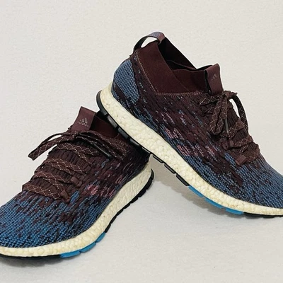 Adidas Pureboost RBL Hombres Zapatos Talla 10 Noche Rojo Carrera Granate Tejido Superior Tenis Foto 1 de 4