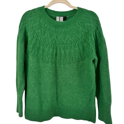 Suéter Tejido Talbots Kelly Verde Mezcla Lana Fair Isle Talla Pequeña Pequeño Pequeño Foto 1 de 4