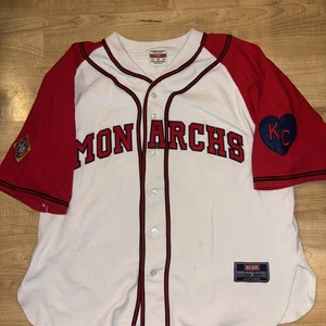 Maglia replica vintage Kansas City Monarchs 25 borse paige cucite a mano 2XL - Foto 1 di 7