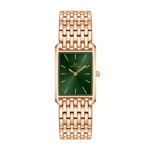 Reloj para mujer Daniel Wellington Bound 9 eslabones esfera verde correa de acero DW00100704 - Imagen 1 de 15