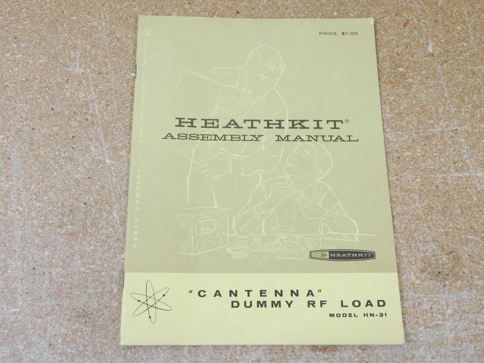 Heathkit HN-31 Ham Radio Cantenna Dummy RF Load User Manual (original) - Image 1 of 1