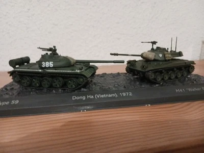 World of Tanks - 2 CHARS Dong Ha Vietnam 1972 Type 59 + M41 Walker Bulldog 1/72 - Photo 1/3