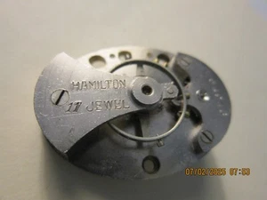 HAMMILTON ESCAPMENT PLATFORM, RUNS WELL, #54943, loose drive spur - Picture 1 of 6