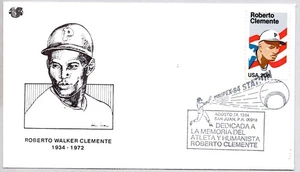 ROBERTO CLEMENTE PITTSBURGH PRATES BÉISBOL, SAN JUAN PUERTO RICO PURIPEX '84 - Imagen 1 de 1