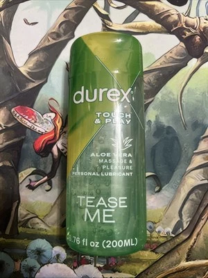 Masaje y placer de aloe vera Durex Touch & Play sellado 6,76 fl oz caducidad: 08/2026 Foto 1 de 2