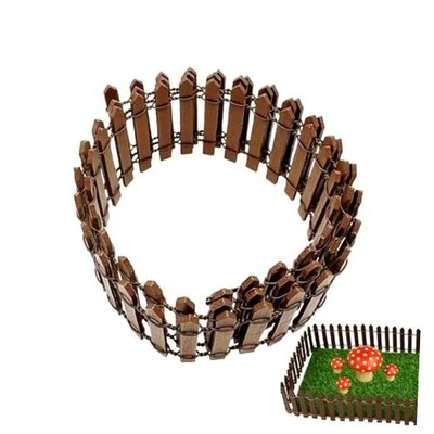 Миниатюрный сказочный садовый забор, сделай сам деревянный забор для пикета мини упаковка из 1 - Изображение 1 из 4