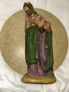 Wise Man Nativity Figurine Vintage Chalkware Plaster Marked Japan - Picture 1 of 15