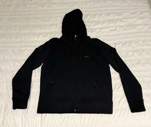 Hugo Boss Black Zip Up Hoodie Size Small - Picture 1 of 5