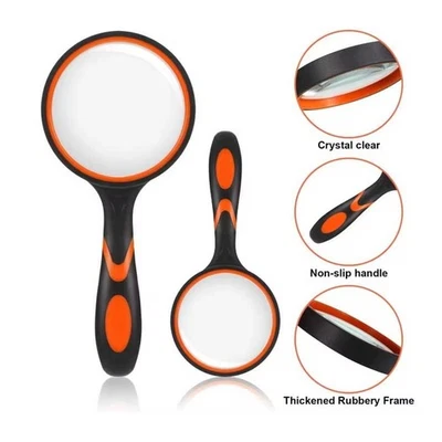 10X Shatterproof Magnifying Glass 10X Large Handheld Magnifying Glass for kids, - Image 1 of 4