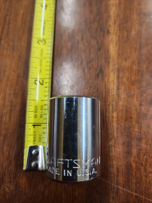 Vintage Craftsman 3/4" 12 Point 1/2" Drive Socket Chrome USA EE 47508 Tool SAE - Image 1 of 4
