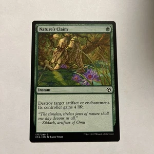 Magic the Gathering MTG Nature's Claim (177) Iconic Masters LP - Foto 1 di 2