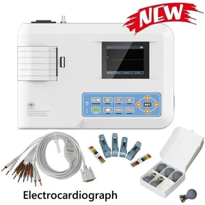 ECG100G Tabletop Digital 1 Channel 12Lead EKG Electrocardiograph Thermal Printer - Picture 1 of 12