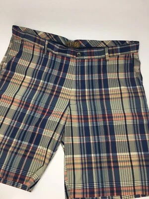 Men’s BLUE BY PRONTO UOMO Plaid Walking Chino Shorts •W40 Ins 11” *EUC - Image 1 of 4