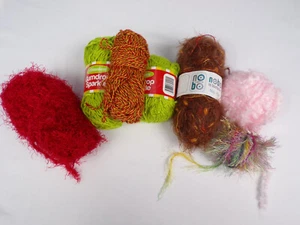 Lot Of Specialty Yarns 9.2oz Total 4 Skeins (3 Gumdrop,1 NOBO), 3 Balls I24 - Picture 1 of 9