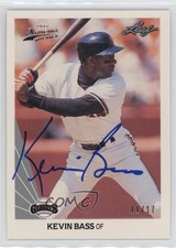 2012 Leaf Memories 1990 Leaf Buy Back /17 Kevin Bass #305 Auto