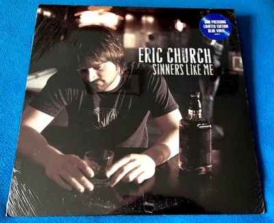 Eric Church "Sinners Like Me" LP BLUE Vinyl Sealed 3rd Pressing New - Image 1 of 4
