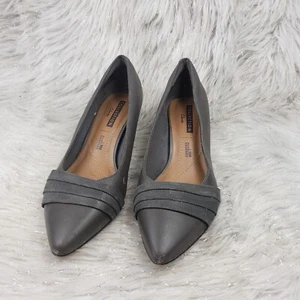 CLARKS COLLECTION 20701 Gray Casual Gray Basic Pumps Heels Size 7 - Picture 1 of 6