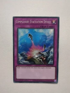 RA01-EN069 Compulsory Evacuation Device Platinum Secret Rare 1st Edition YuGiOh - Picture 1 of 6