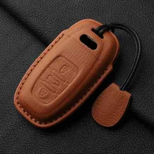 Car key Case Cover For Audi A1 A3 8V A4 B8 B9 A5 A6 C7 A7 A8 Q3 Q5 Q7 S4 S6 S7 - Foto 1 di 28