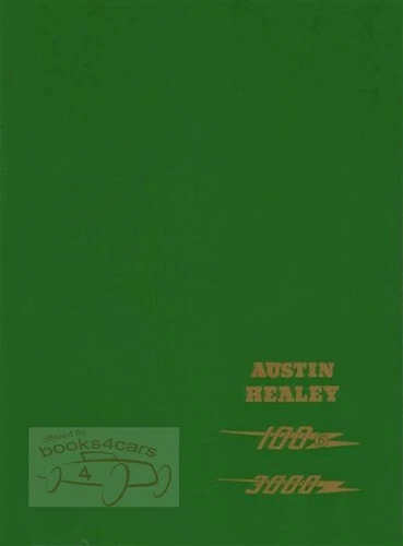 HEALEY 3000 MANUAL 100-6 SERVICIO REPARACIÓN AUSTIN SHOP 100/6 TALLER LIBRO GRANDE Foto 1 de 1