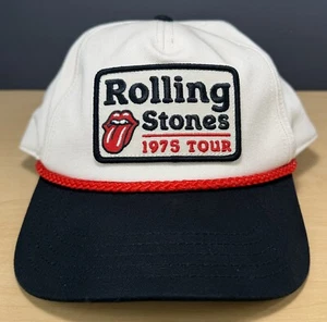 Rolling Stones 1975 Tour Adjustable Snapback Baseball Hat Cap American Needle - Picture 1 of 7