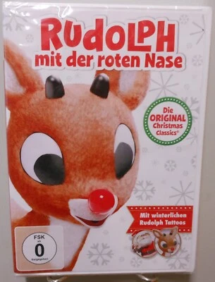 Weihnachten DVD Rudolph Rote Nase Animation Christmas Familie Bonus Tattoos T821 - Bild 1 von 3