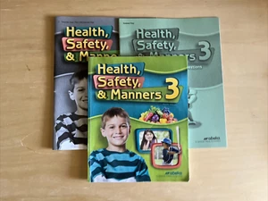 Abeka Health Safety & Manners 3 homeschooling 3rdgrade textbook/teacher lot of 3 - Picture 1 of 12