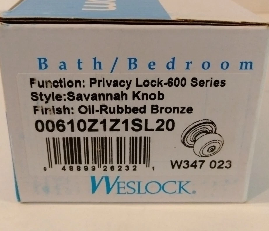 Perilla de puerta de privacidad Weslock 610I Impresa Foto 1 de 4