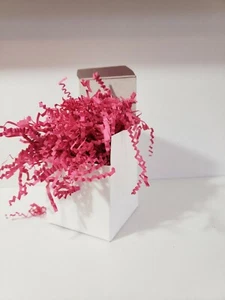 Crinkle cut paper shred filler 2oz bag, Gift giving, decorative basket fill PINK - Picture 1 of 4