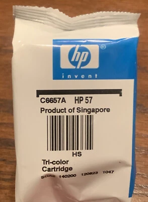 Genuine OEM HP 57 Tri-Color Cartridge C6657A New Sealed SGA2 140200 120823 1047 - Image 1 of 4