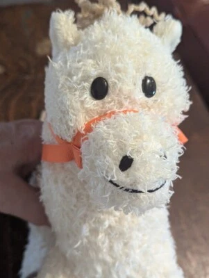 Animal Adventure 10 Inch Horse Pony Stuffed Animal Plush 2008 Cream Bridle - Image 1 of 4