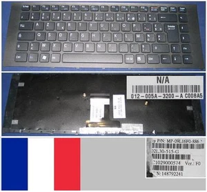 Keyboard AZERTY French Sony Vaio MP-09L16F0-886 148792241 Black - Picture 1 of 1