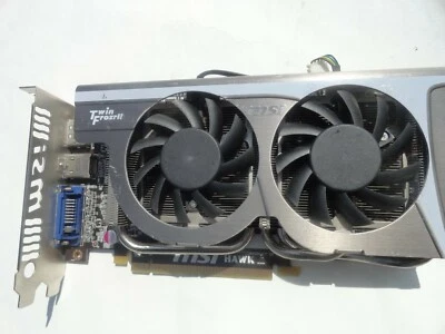 MSI r5770 hawk Video Graphics Card 1GB GDDR5 Radeon HD 5770 DVI DisplayPort HDMI - Image 1 of 4