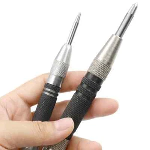 128mm 155mm Automatic Center Punch Spring Loaded Dent Marker for Metal Wood PVC - Picture 1 of 8