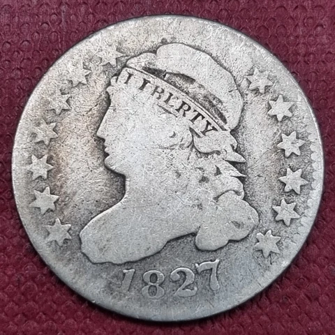 1827 Capped Bust Dime 10c Circulated #60324 Cover